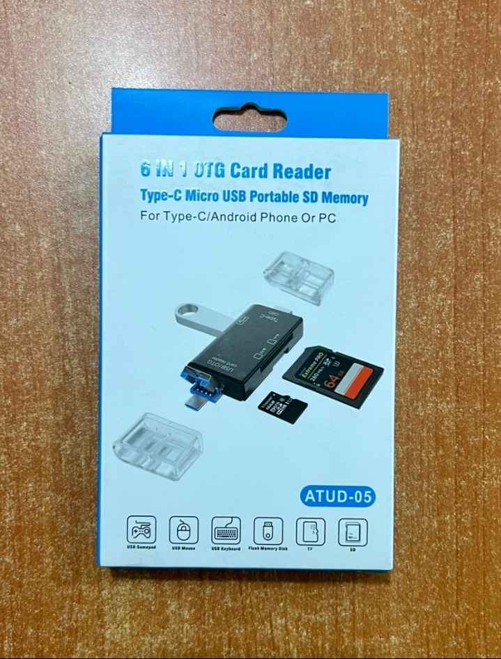 6 in 1 Type C Otg Card Reader - Atud-05
