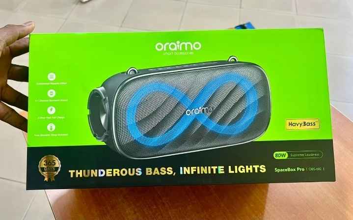 Oraimo Spacebox Pro 80W Karaoke-Support Wireless Speaker