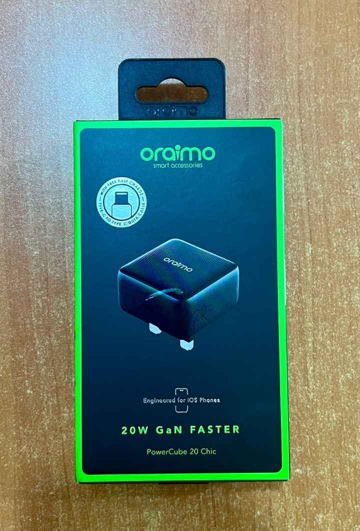 Oraimo Powercube 20 Chic 20W Gan Wall Charger + Type-C to Type-C Cable