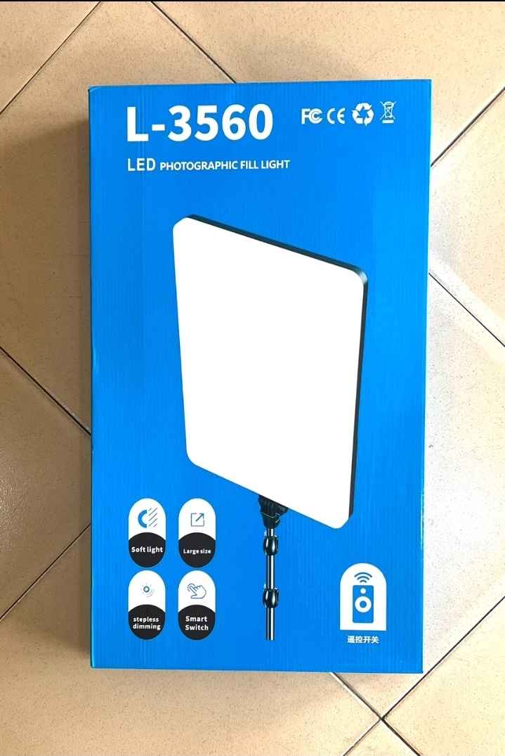 Super Bright Photographic Panel Light With Stand RI-24