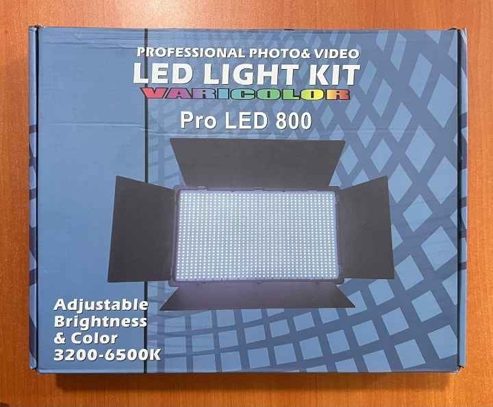 Pro LED 800 Photography Rechargeable Light Batteries Stand