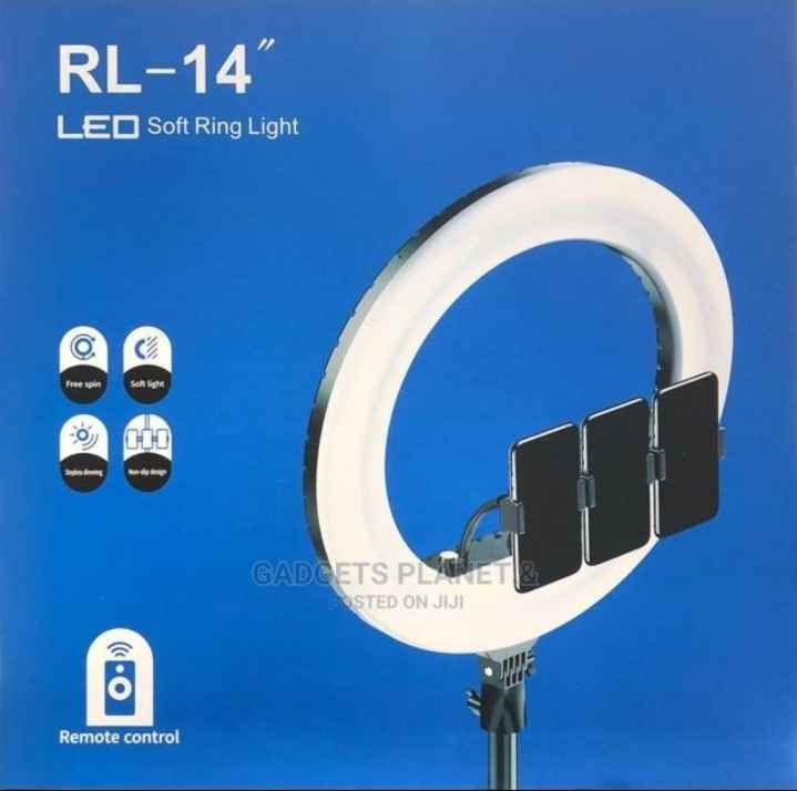 Led Fill Ring Light With Remote Cont. And Tripod Stand - 14”