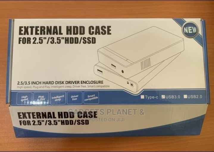 Desktop External HDD Hard Disk Enclosure Case - 3.5” / 3.0