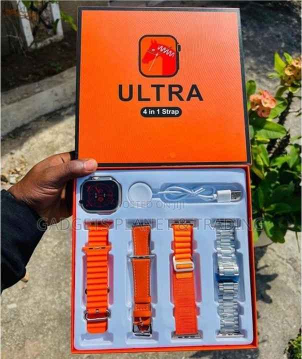 Ultra 4in1 Smartwatch Series With 4 Strap FULL HD Waterproof