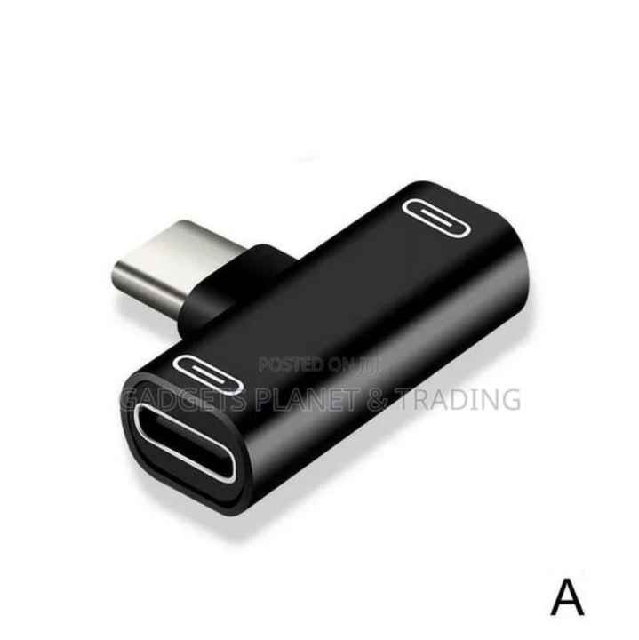 USB C Splitter Type C Male to Dual Type C Splitter Adapter