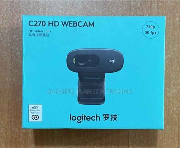 Logitech C270 Digital Hd Webcam - (Black, Hd 720p/30fps)