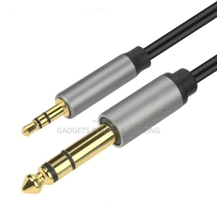 3.5mm to 6.5mm Male to Male Audio Adapter Cable - 5m