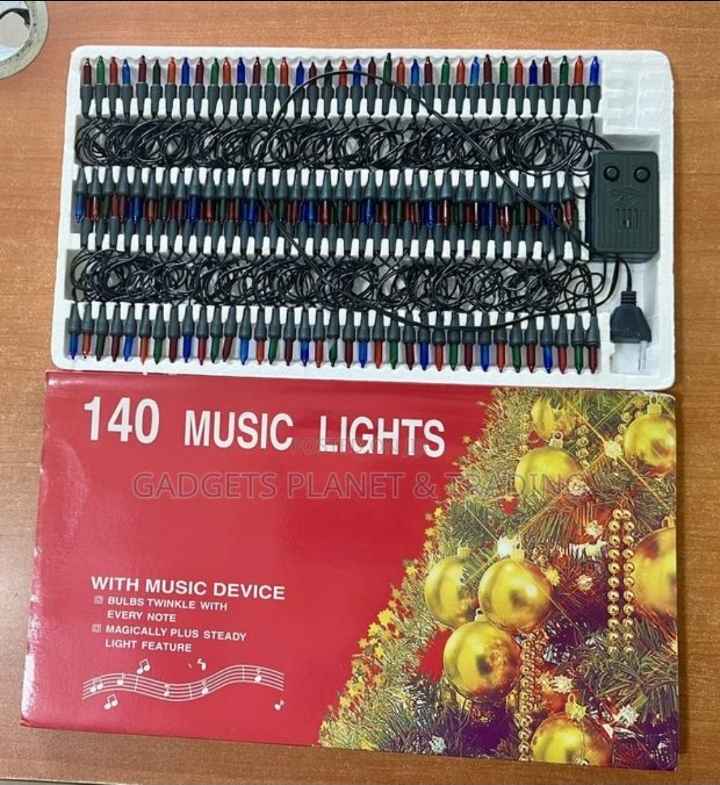 140 Lights With Christmas Music Device - 140l